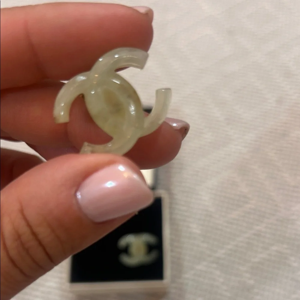 Chanel Clip-on Interlocking CC Earrings